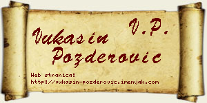 Vukašin Pozderović vizit kartica